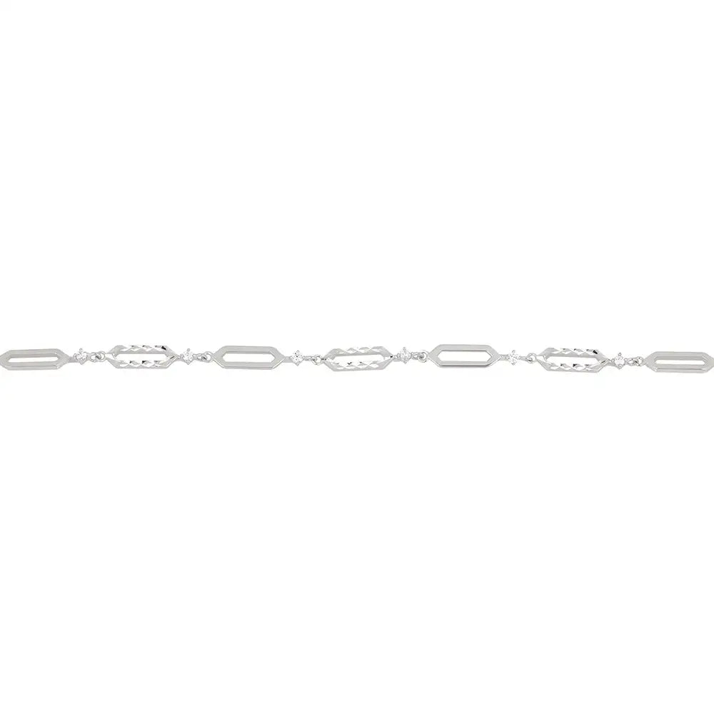 OST - Shape Line Cubic Silver Bracelet - OST - Jewelry - Harumio