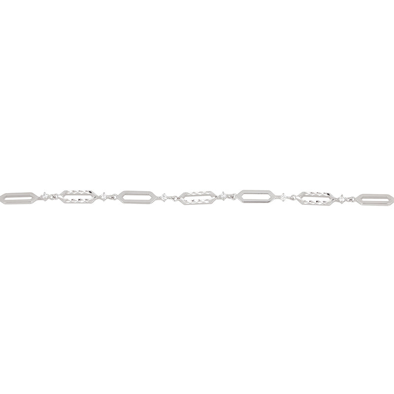 OST - Shape Line Cubic Silver Bracelet