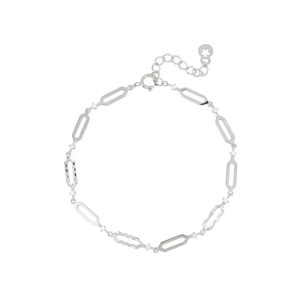 OST - Shape Line Cubic Silver Bracelet - OST - Jewelry - Harumio