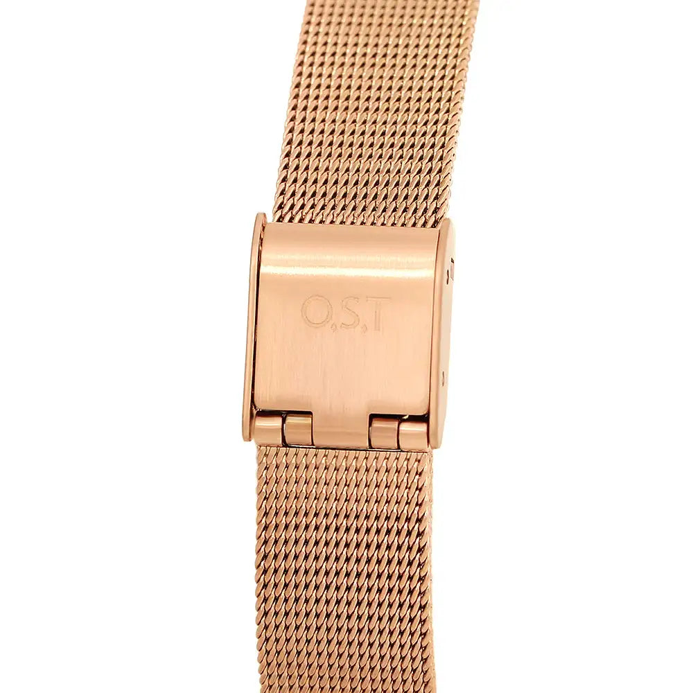 OST - Unisex Index Rose Gold Mesh Watch - OST - Watch - Harumio