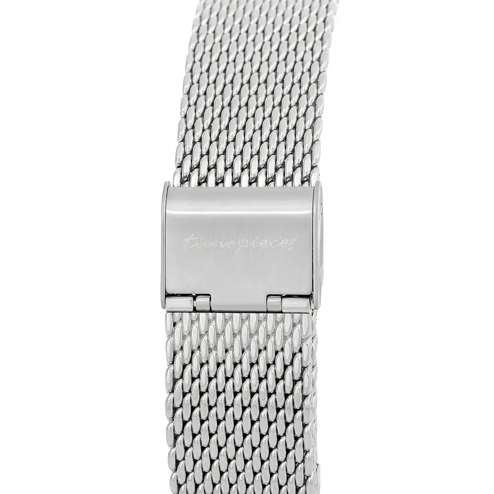 OST - Case Inside Point Silver Men's Mesh Watch