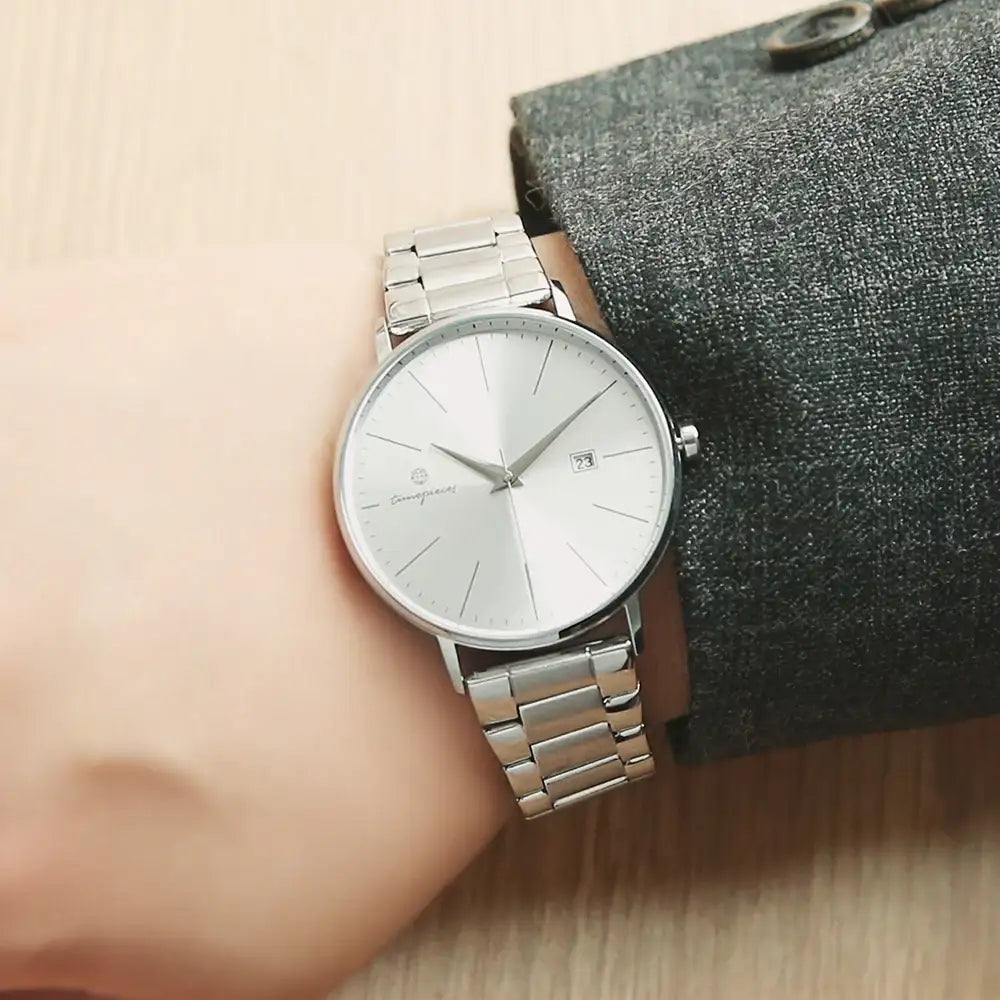 OST - Silver Full Color Men's Couple Metal Watch - OST - Watch - Harumio