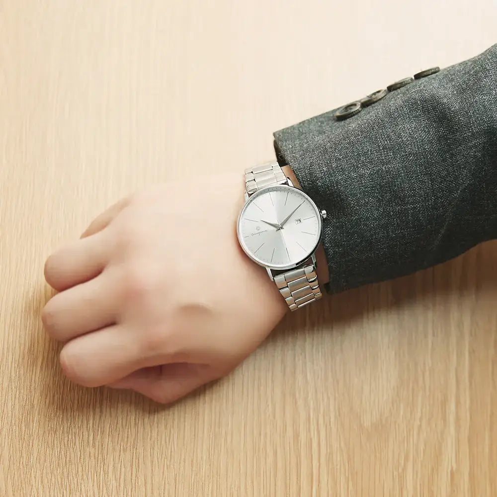 OST - Silver Full Color Men's Couple Metal Watch - OST - Watch - Harumio