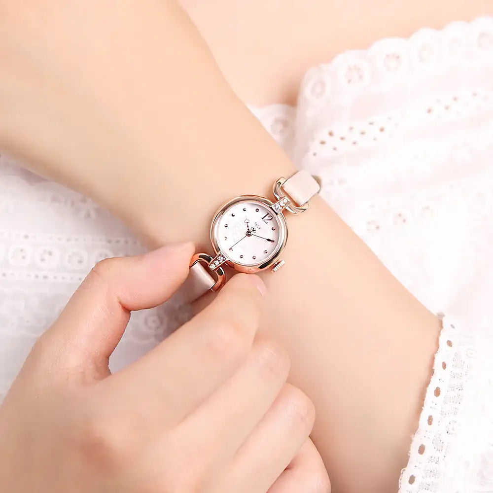 OST - Romantic Lovely Ivory Leather Watch - OST - Watch - Harumio