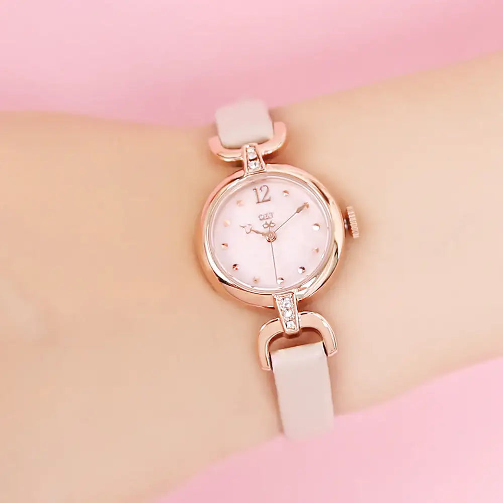 OST - Romantic Lovely Ivory Leather Watch - OST - Watch - Harumio