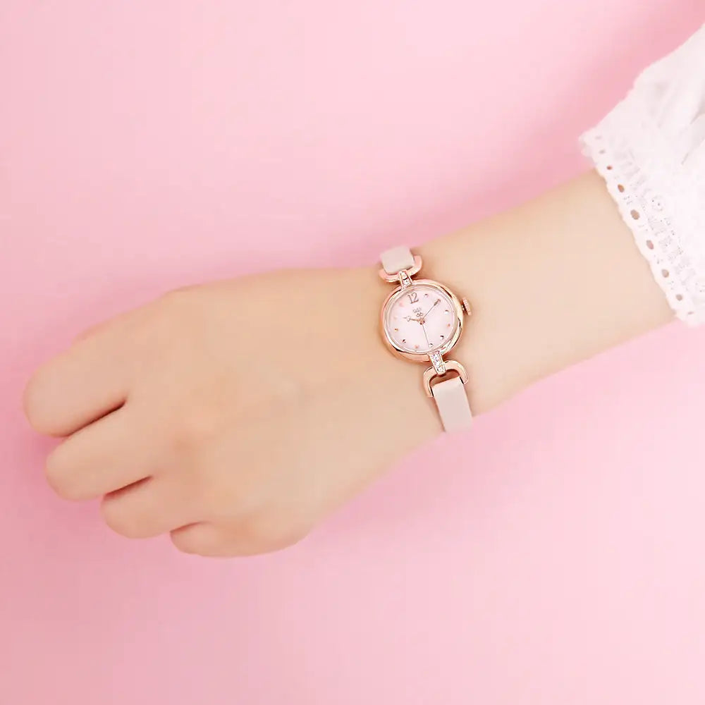 OST - Romantic Lovely Ivory Leather Watch - OST - Watch - Harumio