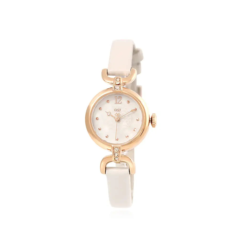 OST - Romantic Lovely Ivory Leather Watch - OST - Watch - Harumio