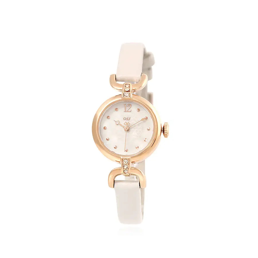 OST - Romantic Lovely Ivory Leather Watch - OST - Watch - Harumio