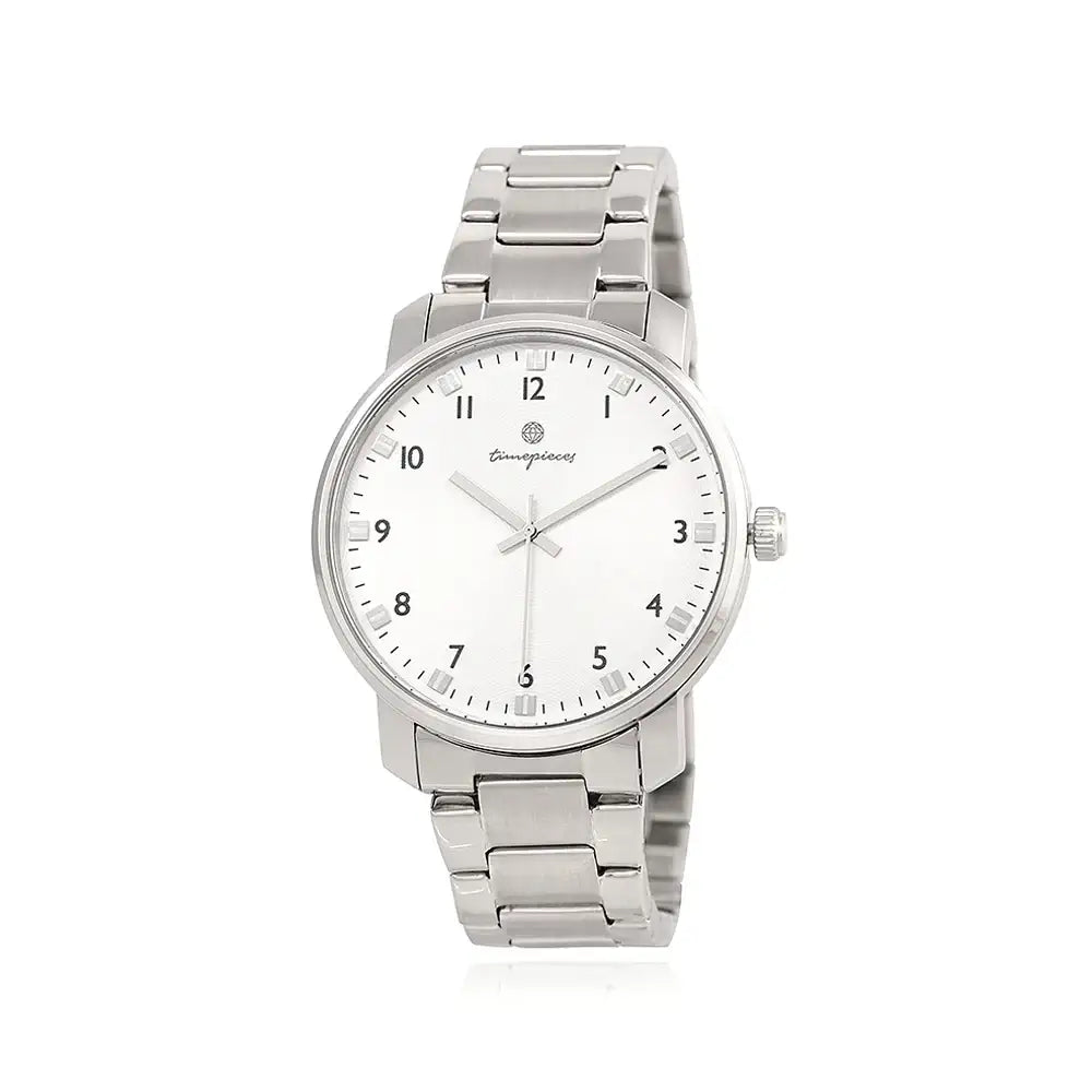 OST - Silver Dot Index Men's One-Touch Couple Metal Watch - OST - Watch - Harumio