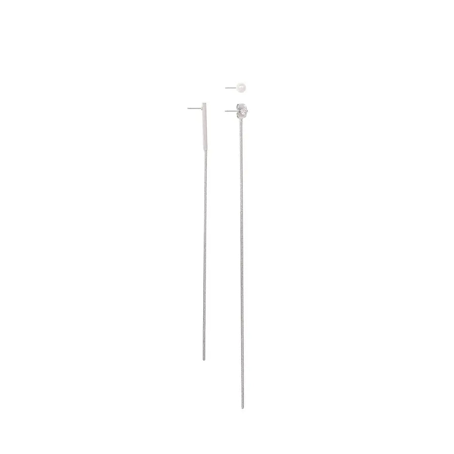 OST - Elegant Long Chain Pearl Point Fashion Earrings - OST - Jewelry - Harumio