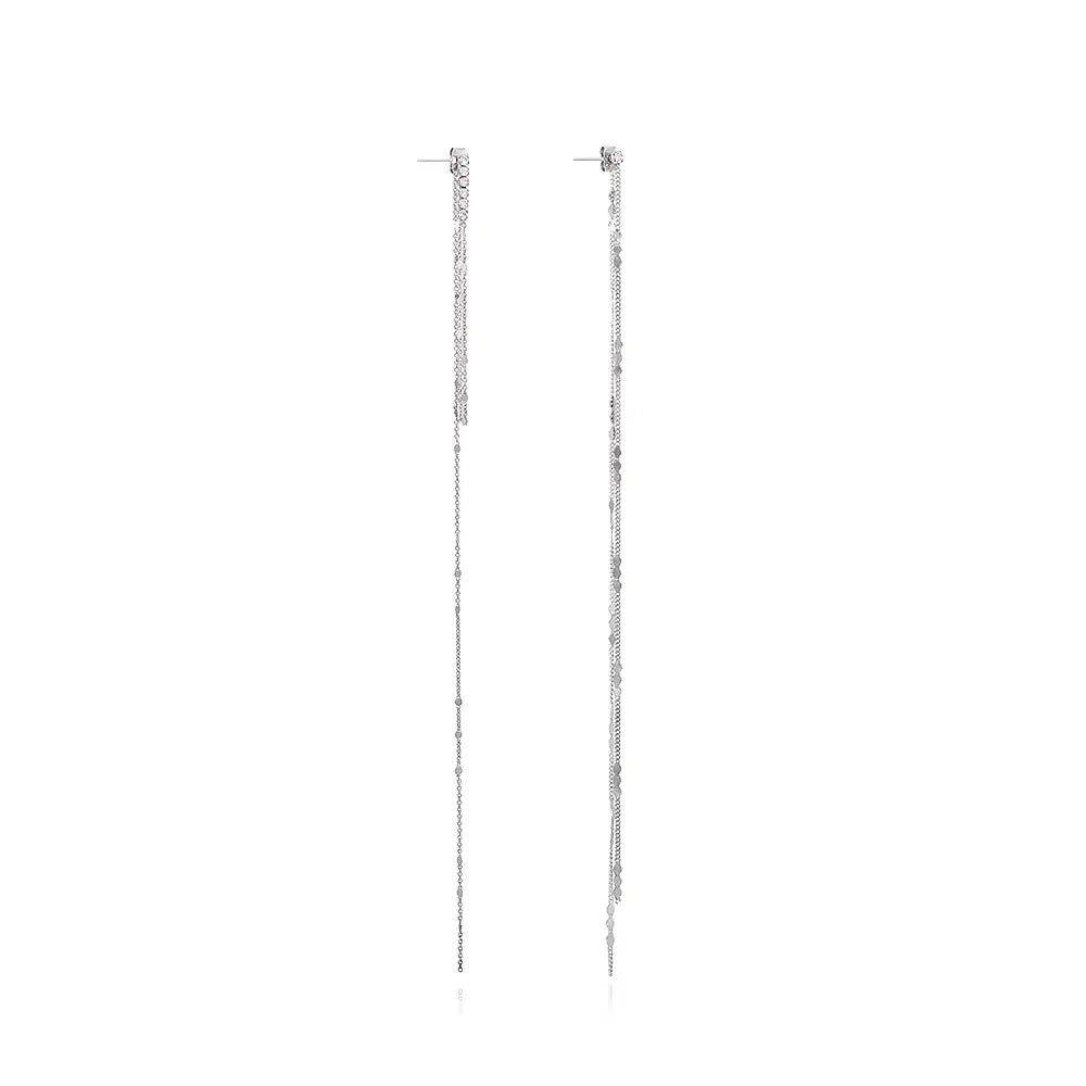 OST - Bling Long Chain Goddess Drop Fashion Earrings - OST - Jewelry - Harumio