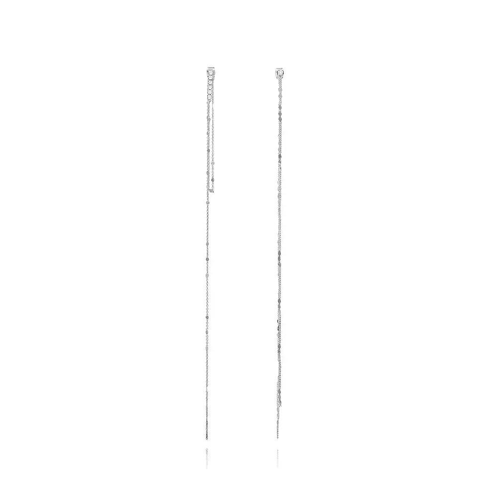 OST - Bling Long Chain Goddess Drop Fashion Earrings - OST - Jewelry - Harumio