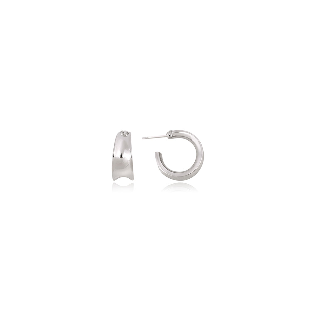 OST - Bold Silver Open Ring Earrings