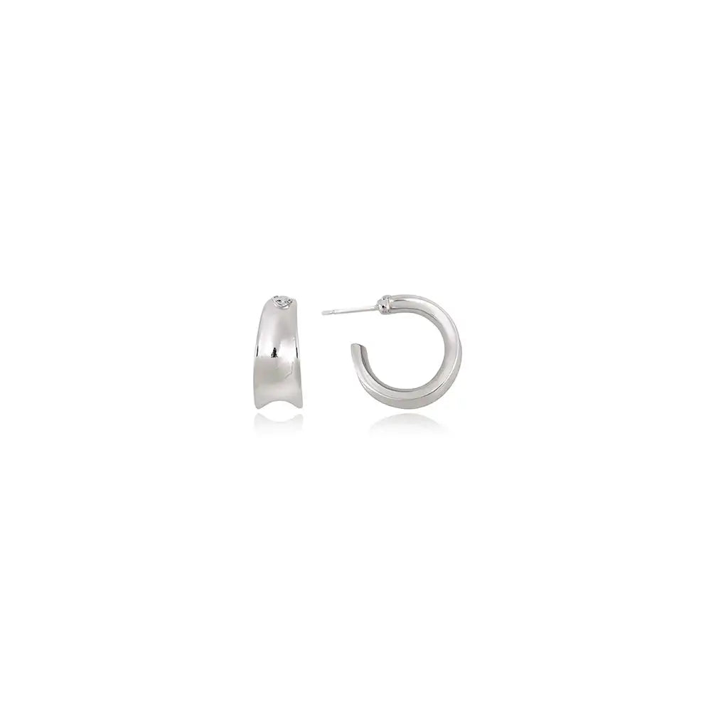 OST - Bold Silver Open Ring Earrings - OST - Jewelry - Harumio