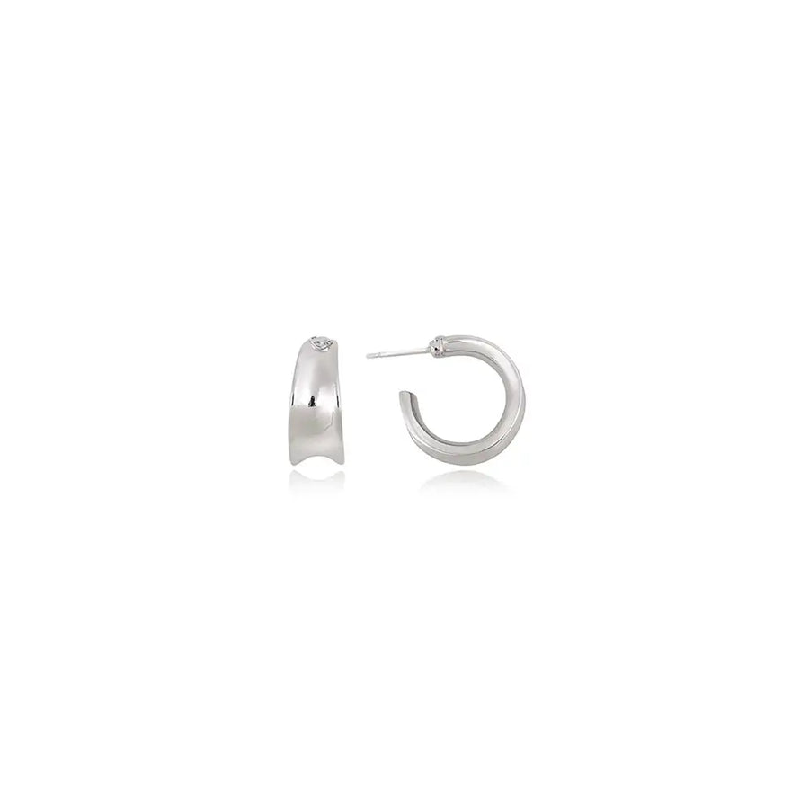 OST - Bold Silver Open Ring Earrings - OST - Jewelry - Harumio