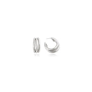 OST - Glam Bold Open Ring Silver Earrings - OST - Jewelry - Harumio