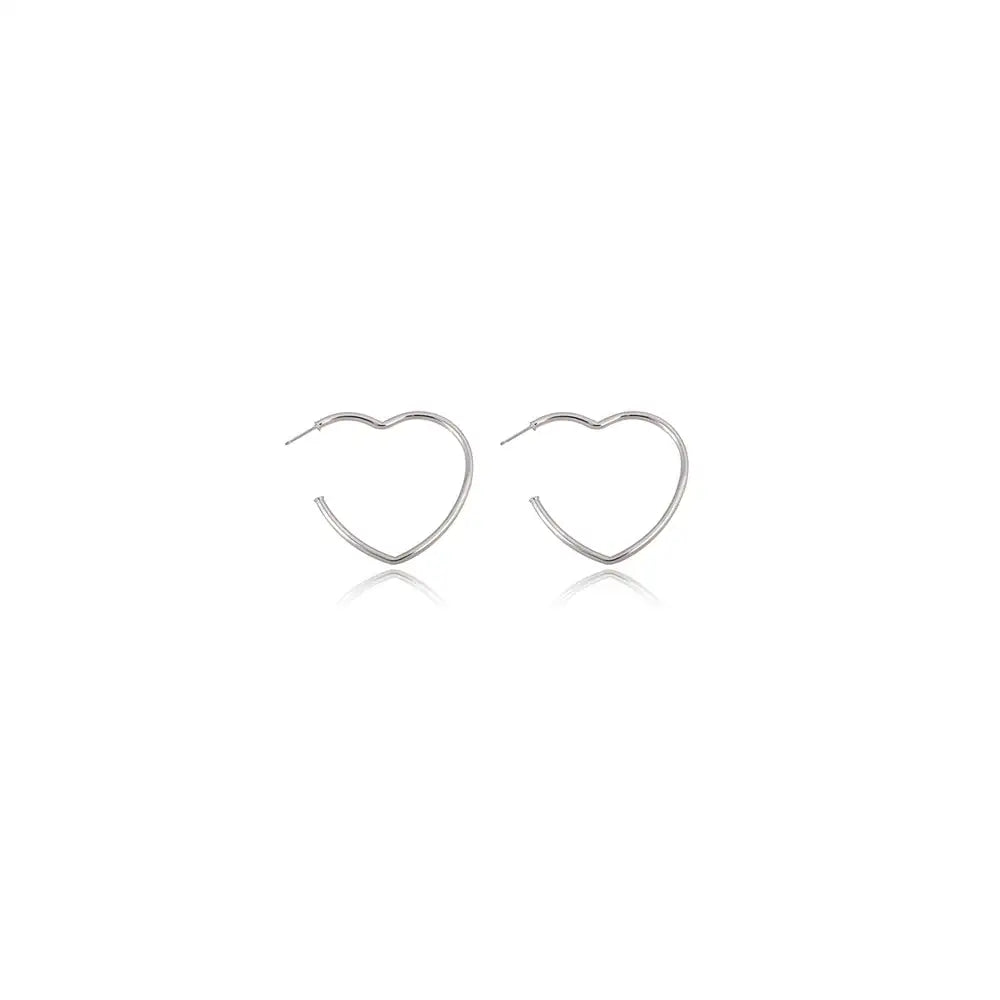 OST - Love Heart Bold Open Ring Earrings - OST - Jewelry - Harumio