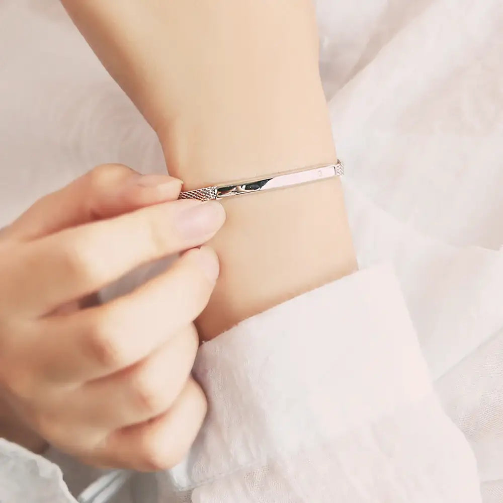OST - Simple Slim Band Women's Couple Bracelet - OST - Jewelry - Harumio