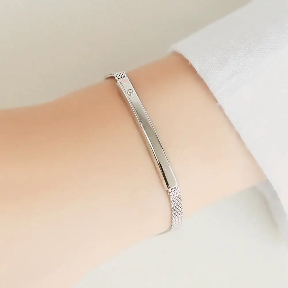 OST - Simple Slim Band Women's Couple Bracelet - OST - Jewelry - Harumio