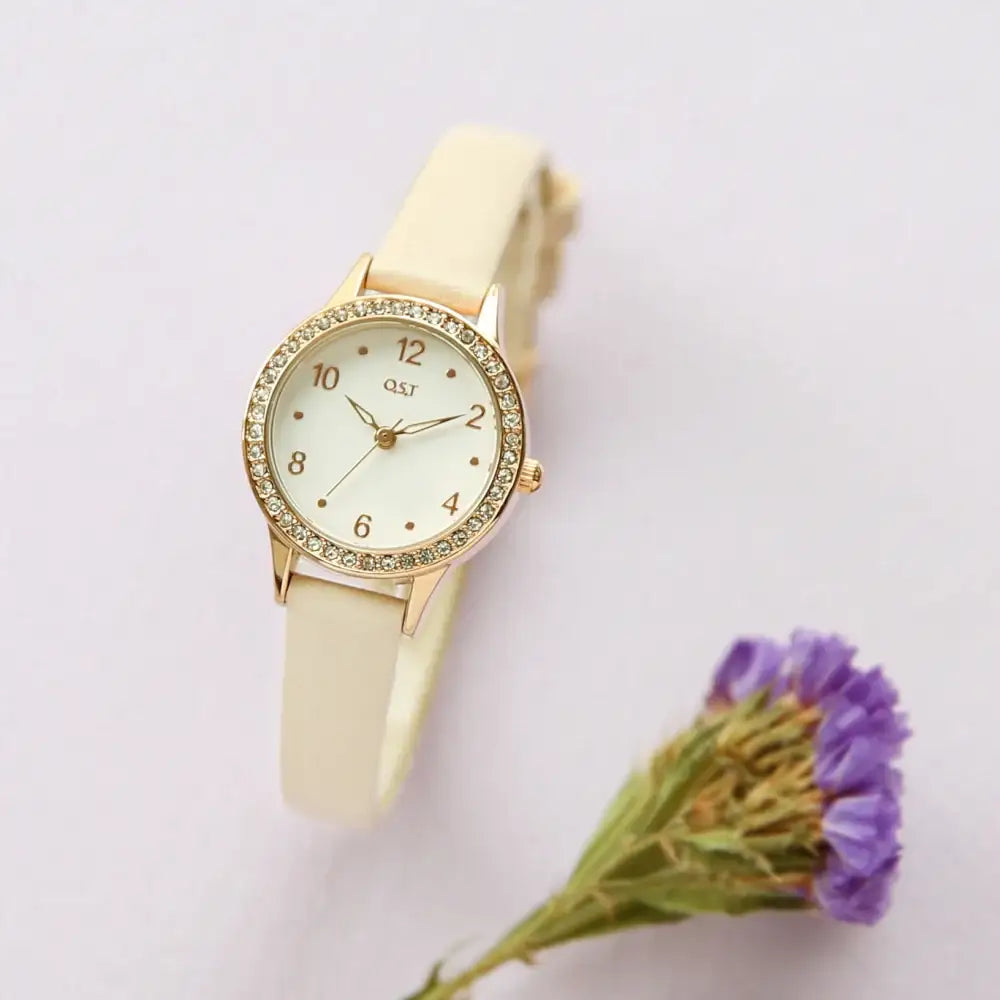 OST - Moonlight Garden Cubic Lace Women's Leather Watch - OST - Watch - Harumio