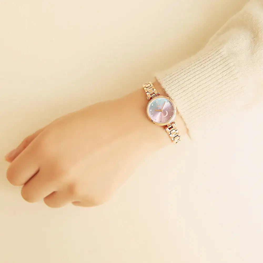 OST - Moonlight Garden Sculpture Female Couple Metal Watch