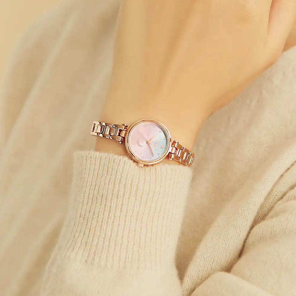 OST - Moonlight Garden Sculpture Female Couple Metal Watch