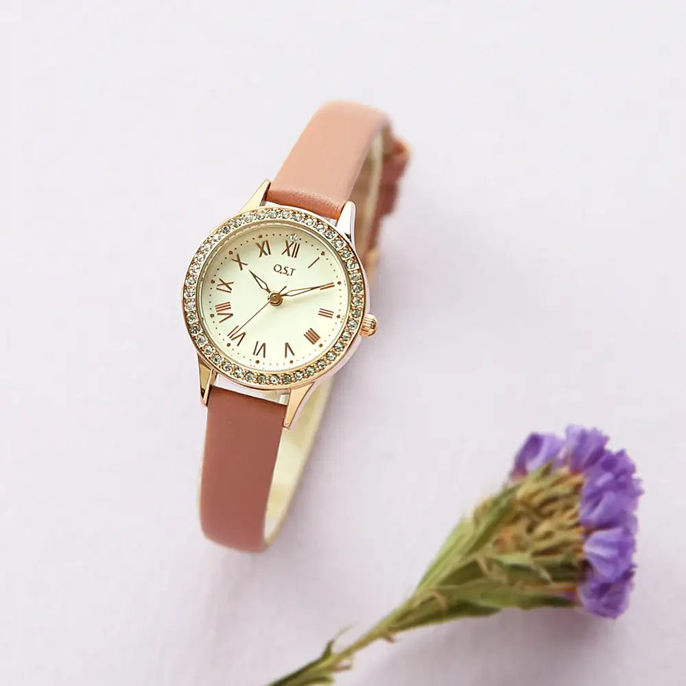 OST - Moonlight Garden Cubic Lace Women's Leather Watch - OST - Watch - Harumio