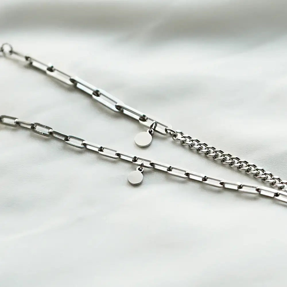 OST - Moonlight Garden Double Chain Couple Women's Bracelet - OST - Jewelry - Harumio