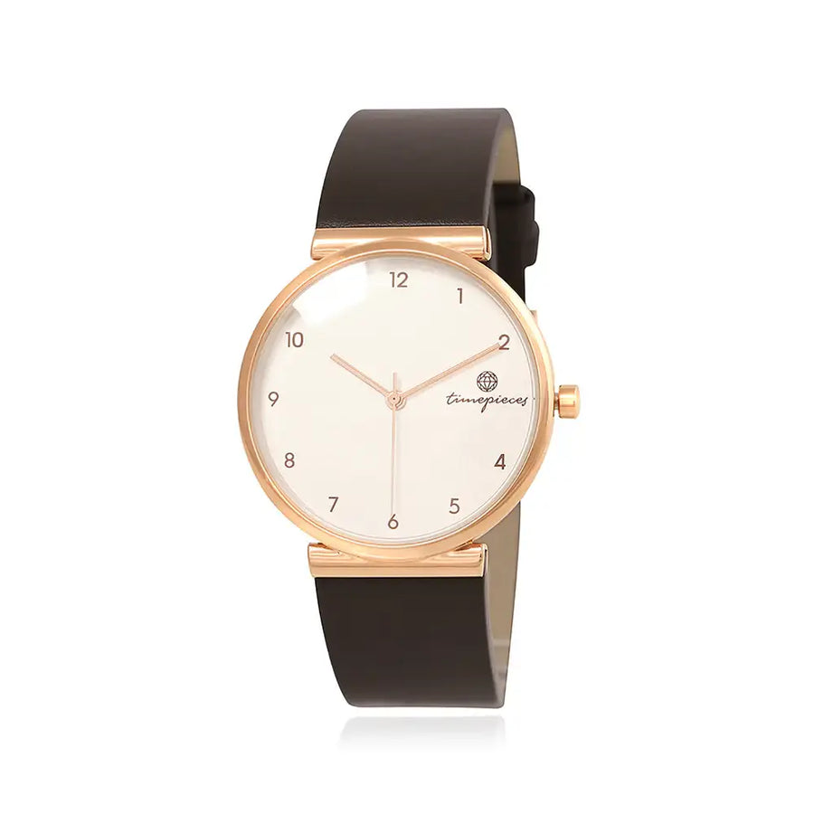 OST - Slim Dark Choco Couple Men's Leather Watch - OST - Watch - Harumio