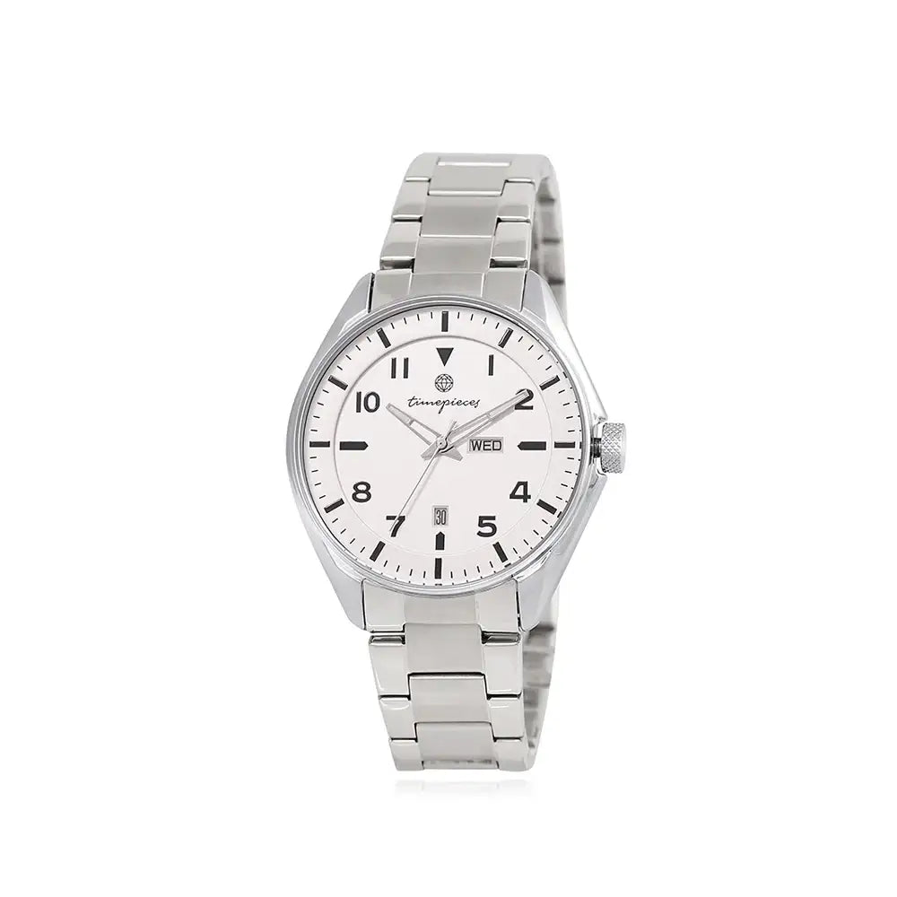 OST - Date Display Silver Couple Men's Metal Watch - OST - Watch - Harumio