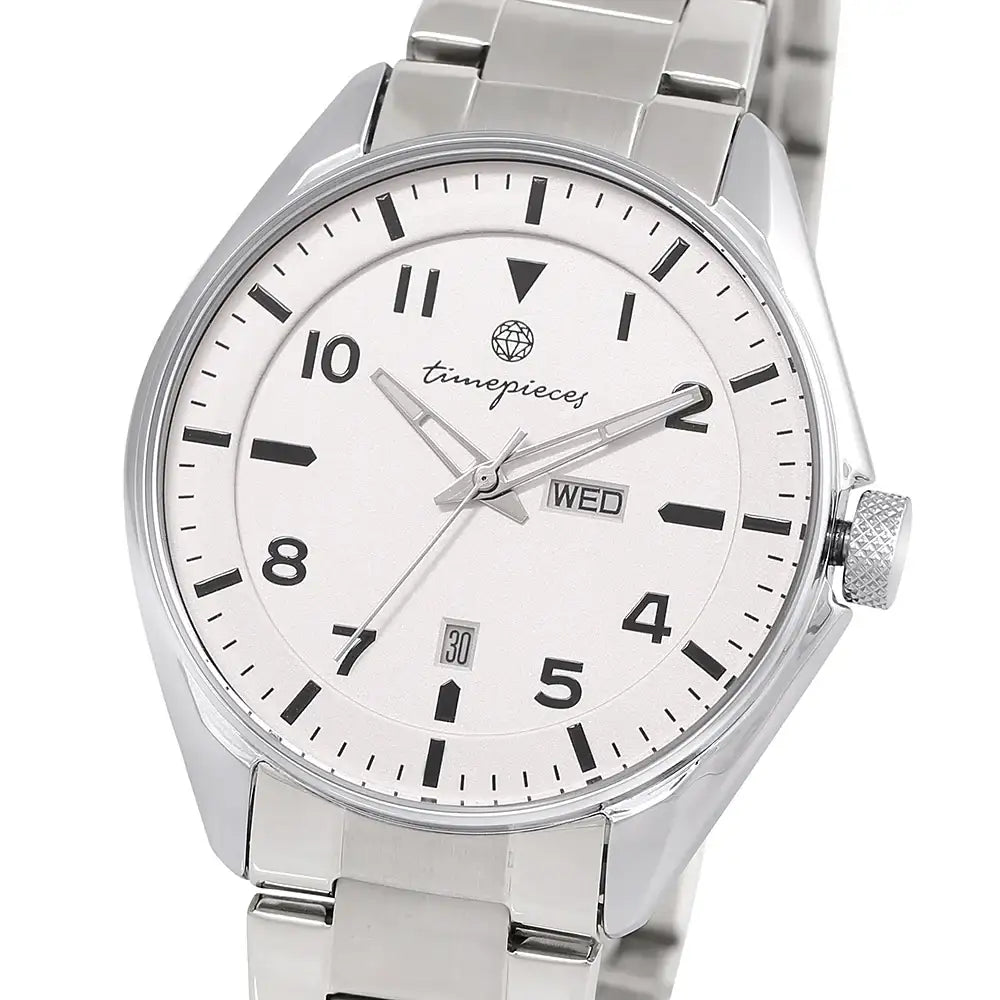 OST - Date Display Silver Couple Men's Metal Watch - OST - Watch - Harumio