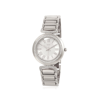 OST - Glam Round Cubic Women's Metal Watch