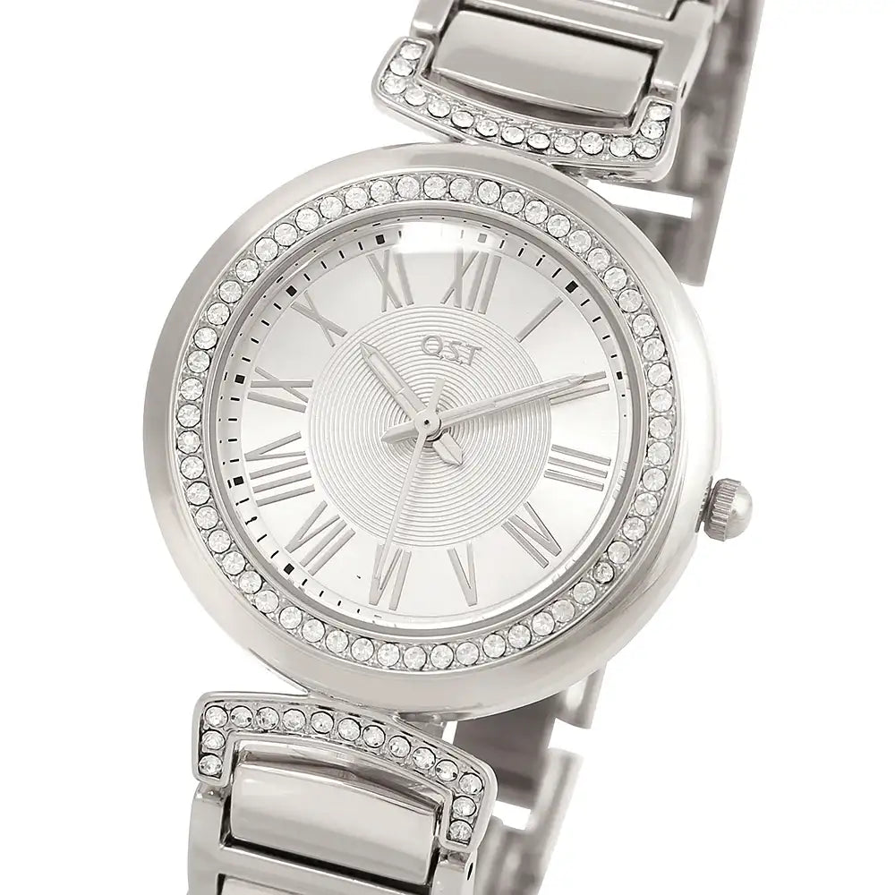 OST - Glam Round Cubic Women's Metal Watch - OST - Watch - Harumio