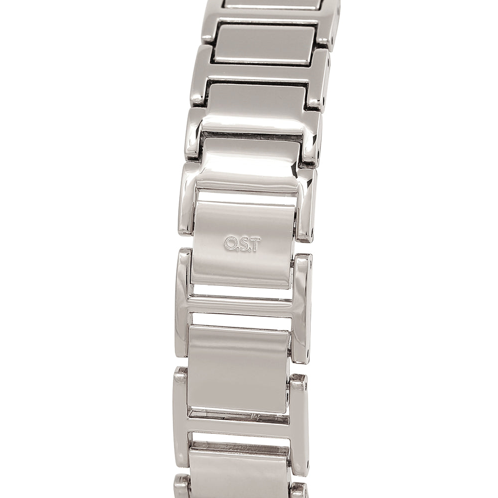 OST - Glam Round Cubic Women's Metal Watch