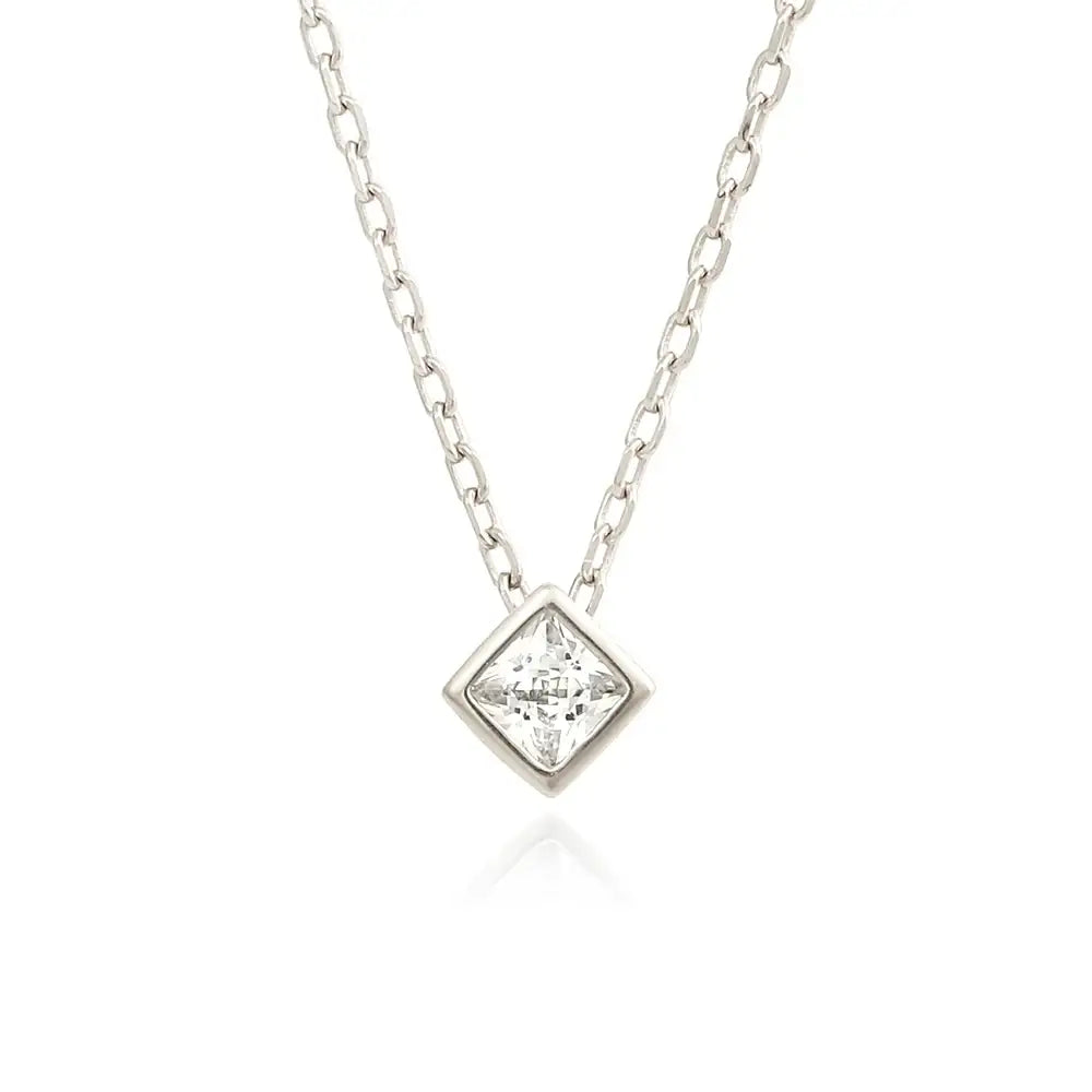OST - Chic Square Cubic Necklace - OST - Jewelry - Harumio