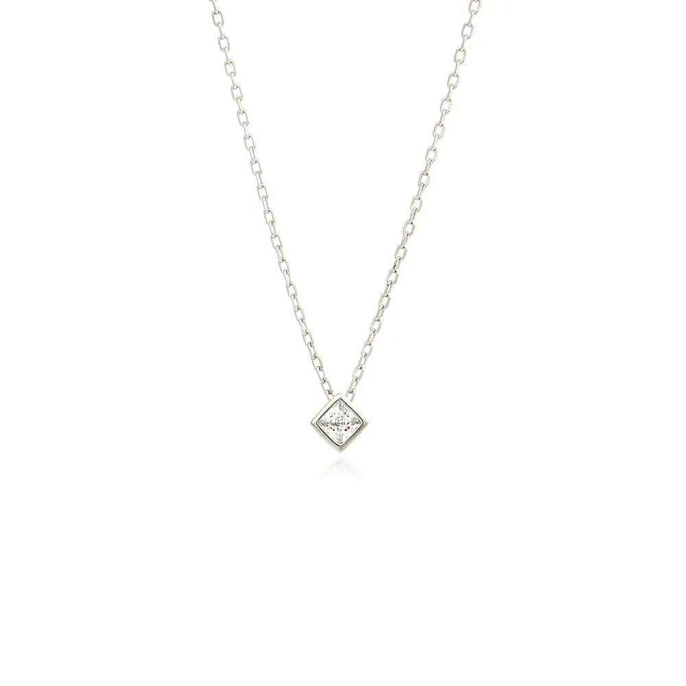 OST - Chic Square Cubic Necklace - OST - Jewelry - Harumio