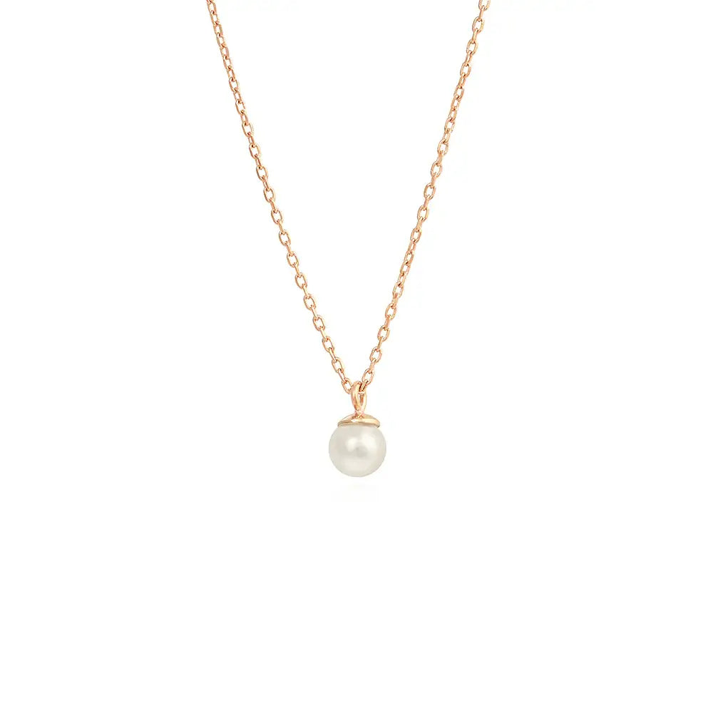 OST - Elegant Slim Pearl Necklace - OST - Jewelry - Harumio