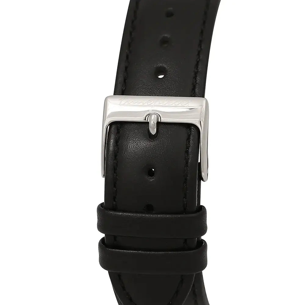OST - Silver Case Multi Function Black Men's Couple Leather Watch - OST - Watch - Harumio