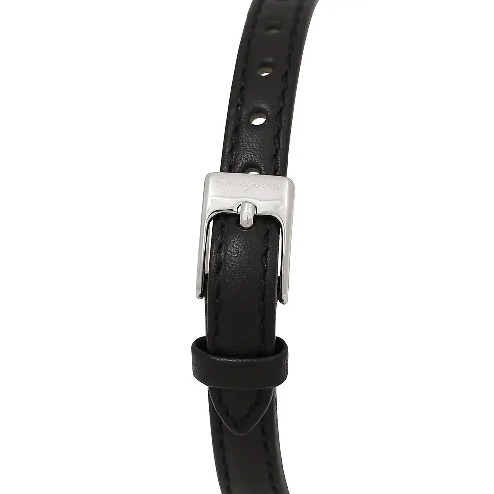 OST - Silver Case Black Women's Couple Leather Watch - OST - Watch - Harumio