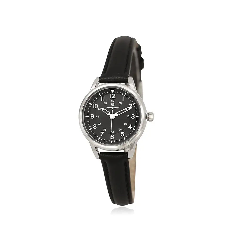 OST - Silver Case Black Women's Couple Leather Watch - OST - Watch - Harumio
