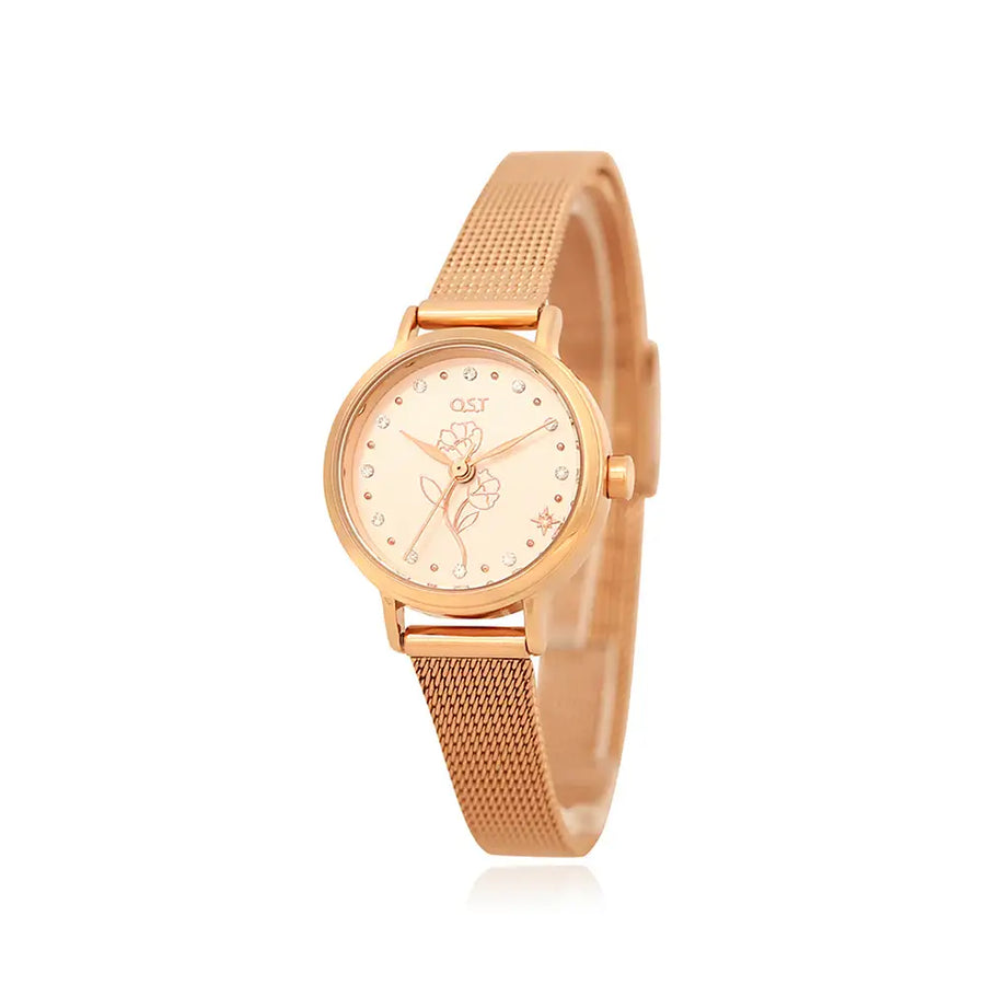 OST - Anemone of Hope Rose Gold Women's Mesh Watch - OST - Watch - Harumio