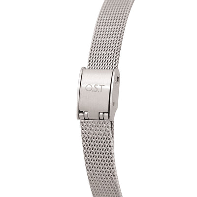 OST - Happy Lily of the Valley Silver Women's Mesh Watch