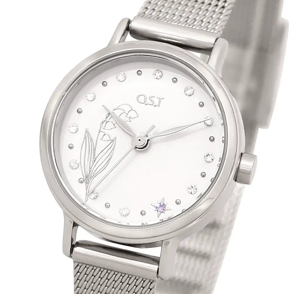OST - Happy Lily of the Valley Silver Women's Mesh Watch - OST - Watch - Harumio