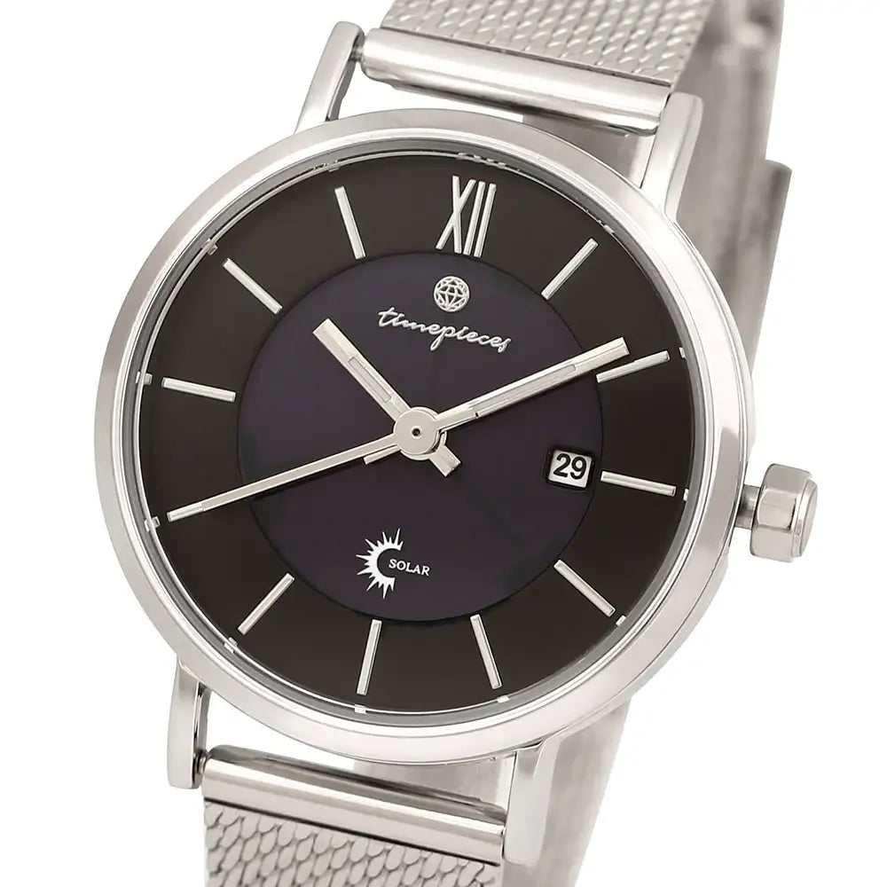 OST - Black Index Solar Men's Couple Mesh Watch - OST - Watch - Harumio