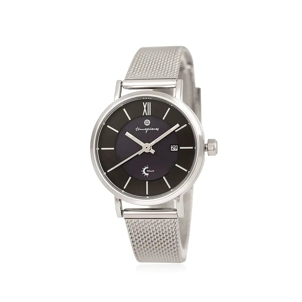 OST - Black Index Solar Men's Couple Mesh Watch - OST - Watch - Harumio