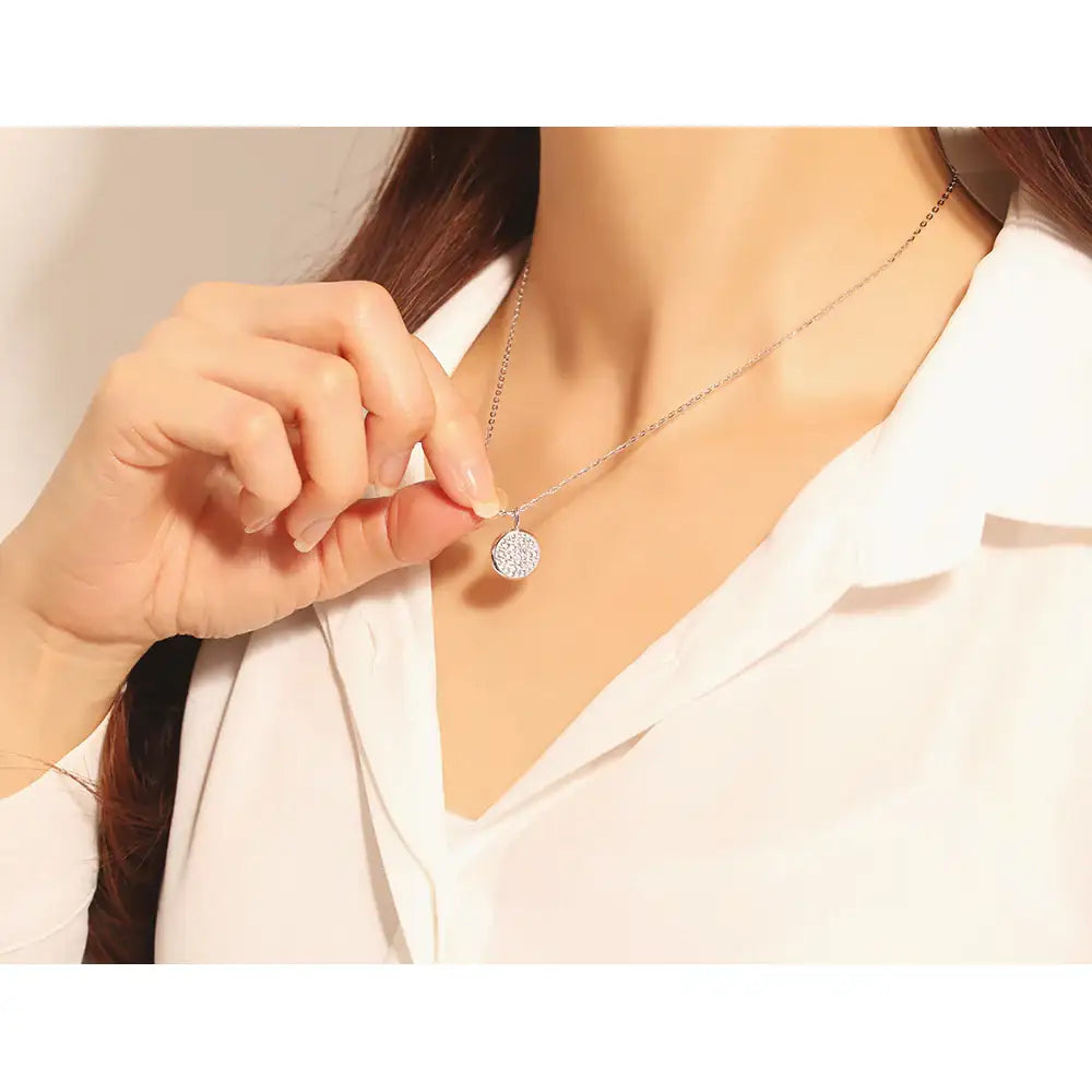 OST - Bling Cubic Silver Necklace - OST - Jewelry - Harumio