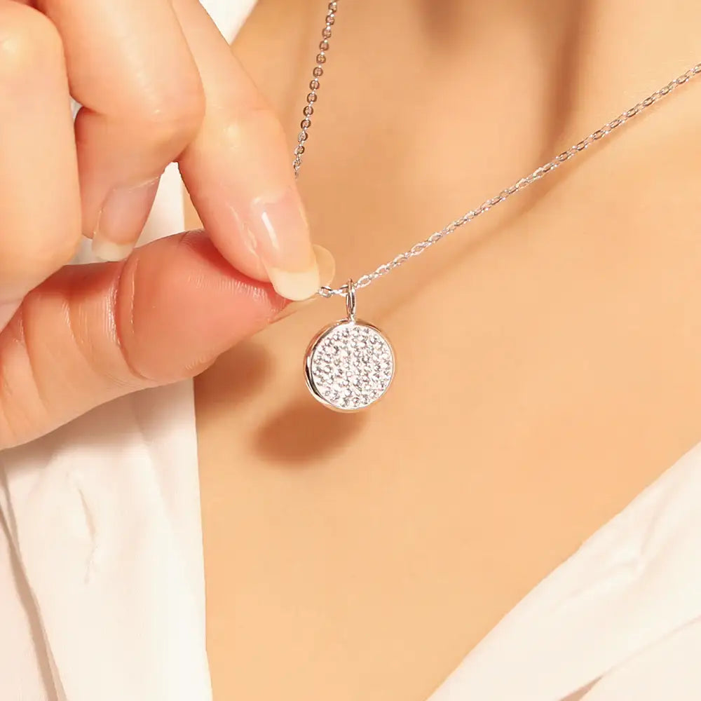 OST - Bling Cubic Silver Necklace - OST - Jewelry - Harumio