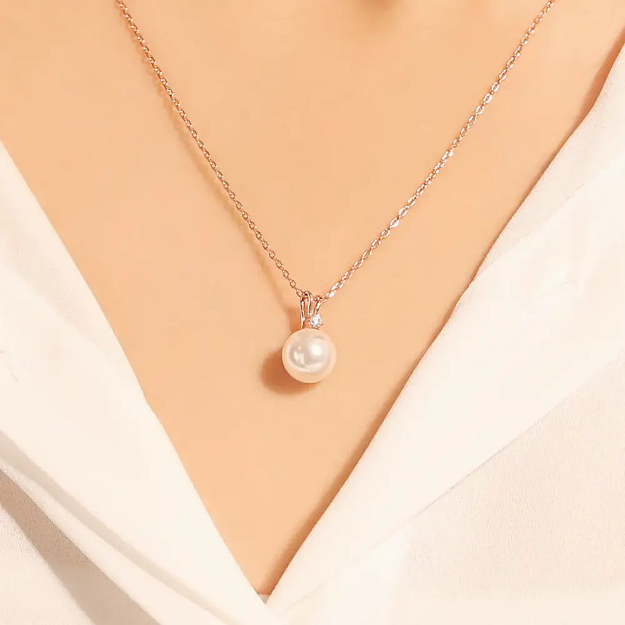 OST - Simple Cubic Pearl Necklace - OST - Jewelry - Harumio