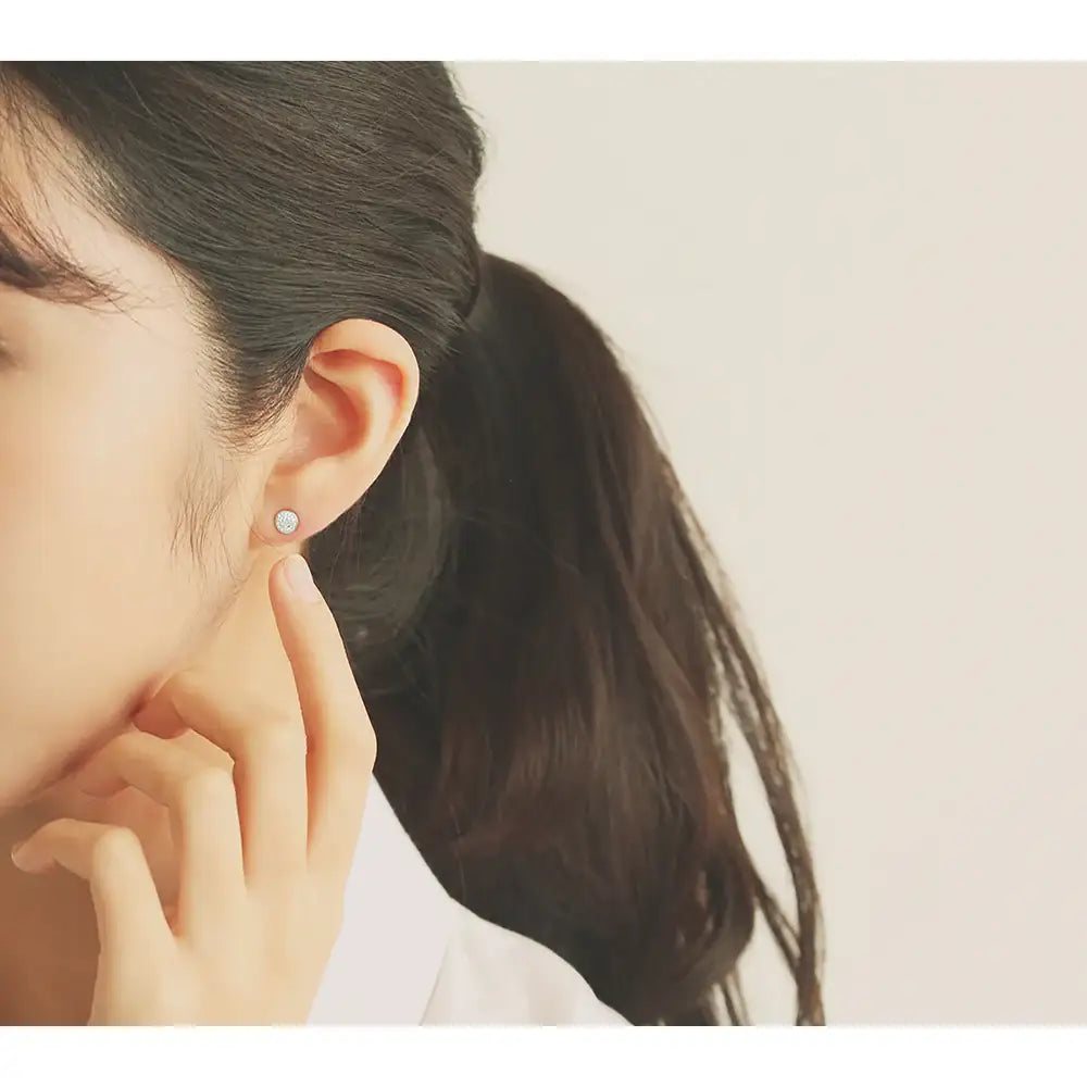 OST - Daily Mini Cubic Silver Earrings - OST - Jewelry - Harumio
