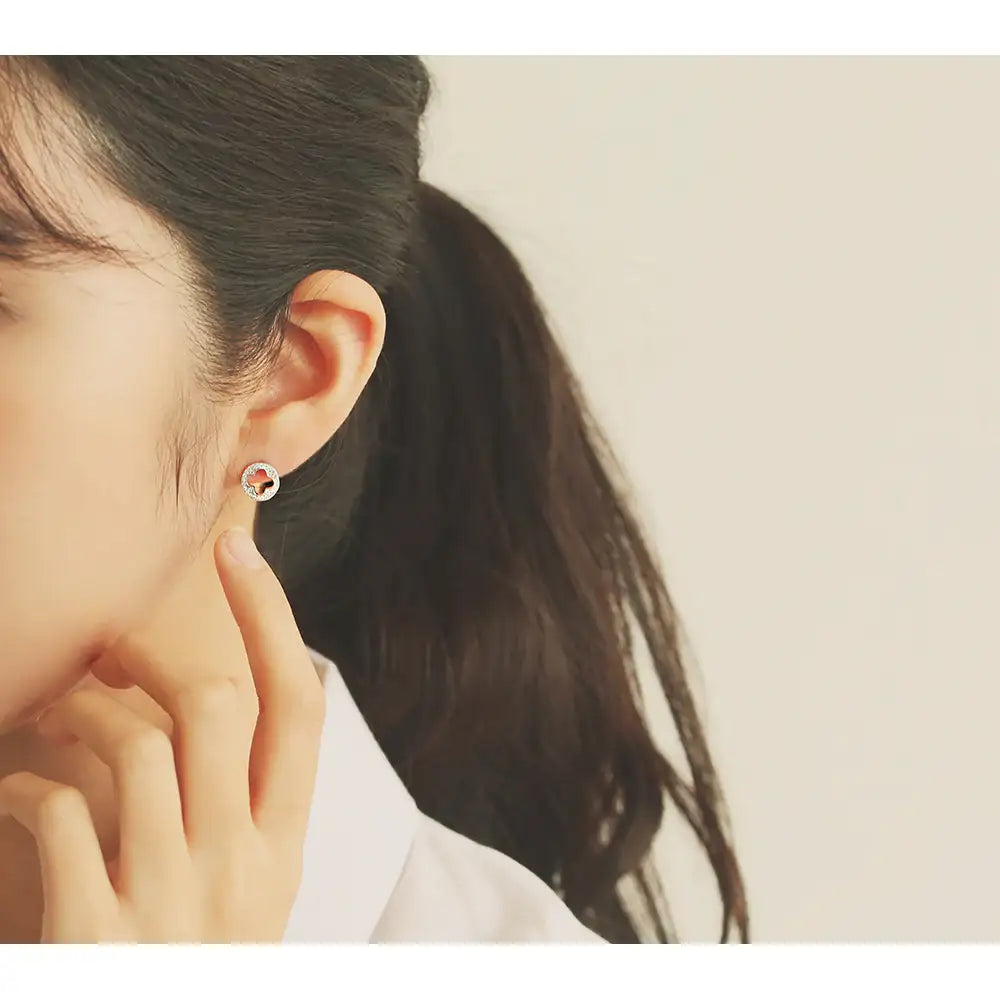 OST - Elegant Flower Cubic Earrings - OST - Jewelry - Harumio